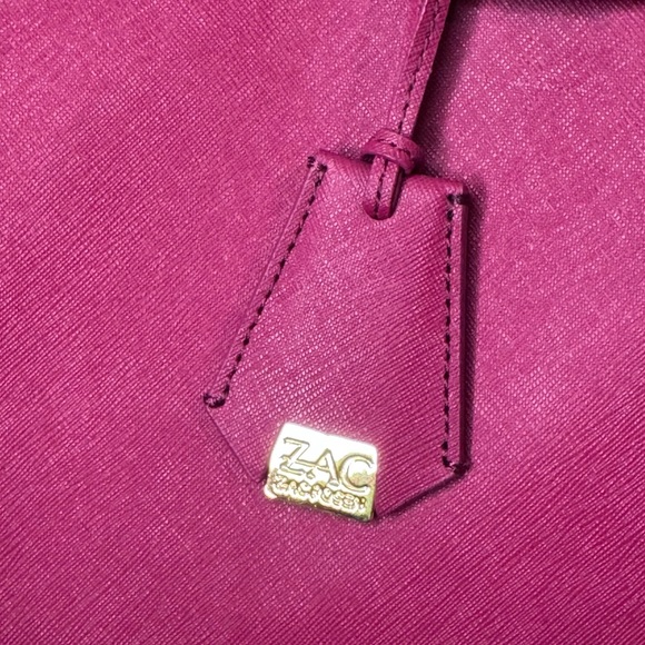 Zac Posen Saffiano Hot Pink Eartha satchel EUC - Picture 5 of 17